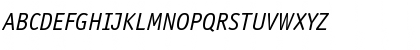 ITC Officina Sans Book Italic Font