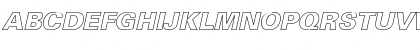 Univers-Black-Italic Hollow Regular Font