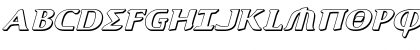 Aegis 3D Italic Italic Font