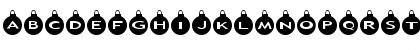 AlphaShapes xmas balls Normal Font