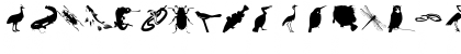 AnimalishSilhouettes Regular Font AnimalishSilhouettes Regular Font