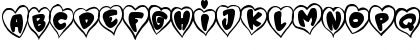P'tit Coeur d'Amour Regular Font P'tit Coeur d'Amour Regular Font