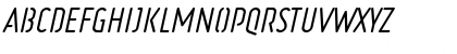 Ruler Stencil Italic Font