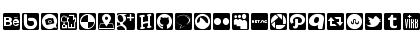 Social Icons Pro Set 1 - Rounded Regular Font
