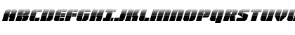 Warp Thruster Half-Tone Italic Italic Font