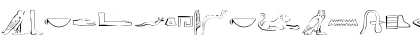 Ancient Egyptian Hieroglyphs Regular Font