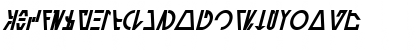 Aurebesh Cantina Bold Italic Font