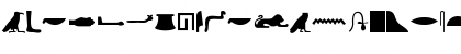 Egyptian Hieroglyphs Silhouette Regular Font Egyptian Hieroglyphs Silhouette Regular Font