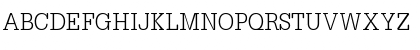 URWTypewriterTLigExtNar Regular Font