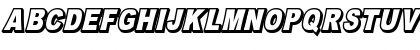 OMNIBLACK Outline Italic Regular Font OMNIBLACK Outline Italic Regular Font