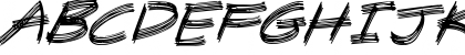Sandscrape Italic Font Sandscrape Italic Font