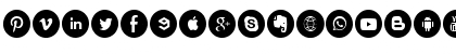 Social Media Circled Regular Font Social Media Circled Regular Font