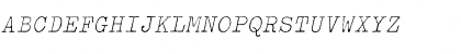 Typewriter ExtraLightOblique Font Typewriter ExtraLightOblique Font
