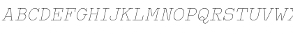 Typo Writer Thin Demo Italic Font