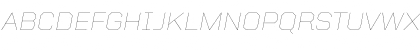 United Italic SemiExt Thin Font