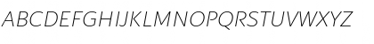 Blacker Sans Trial Extralight Italic Font
