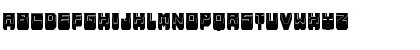 Metallic Shadow Filled Regular Font
