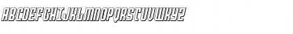 Peace & Houston 3D Italic Regular Font