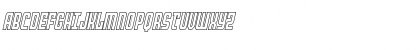 Peace & Houston Outline Italic Regular Font