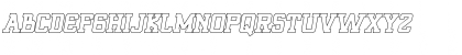 ROQUERO Italic Outline Font