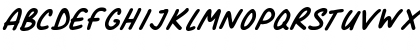 Comic Marker Deluxe Italic Font