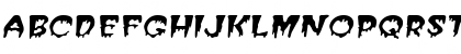 Creepy-Extended Italic Font