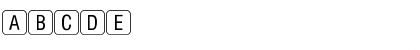 Dartworth Letter Keys Regular Font