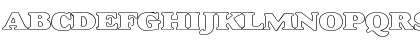 Dover Hvy Hollow Wide Regular Font