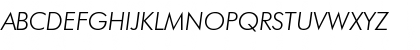 Jensen Thin Italic Regular Font
