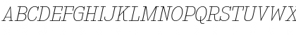 Kingsbridge Expanded UltraLight Italic Font