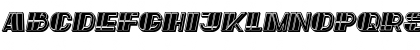 Large Filled Italic Font