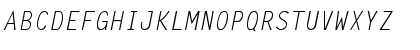 LetterGothic-Italic Regular Font