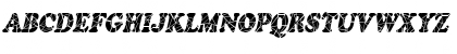 Marshmallow-Cracked-Condensed Italic Font