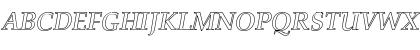 Palatino-BoldItalic Hollow Regular Font Palatino-BoldItalic Hollow Regular Font