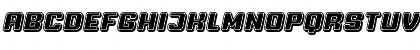 Professor 3D Filled Italic Font