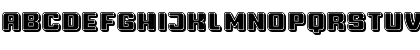 Professor 3D Filled Regular Font
