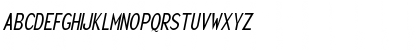 Sensor-Condensed Italic Font