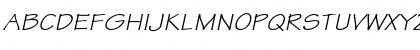 Techno-Extended Italic Font