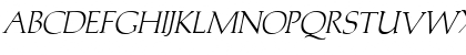 Trajans-Caps Italic Font