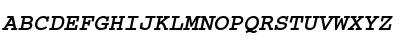 Typewriter-BoldOblique Regular Font Typewriter-BoldOblique Regular Font
