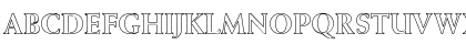Weiss-ExtraBold Hollow Regular Font