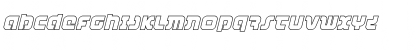 Combat Droid Outline Italic Outline Italic Font