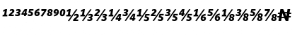 WhitneyNumeric Bold Italic Font