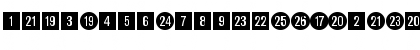 CircledNumbers DB Regular Font CircledNumbers DB Regular Font