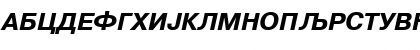 Helvetica-Cirilica Bold Italic Font
