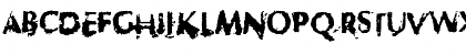 Distorted Regular Font