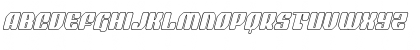 Quasar Pacer Outline Italic Outline Italic Font
