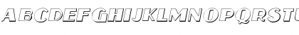 Aafia 3D Italic Font