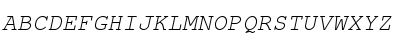 Nimbus Mono Italic Font