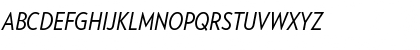 Verlag Condensed Book Italic Font